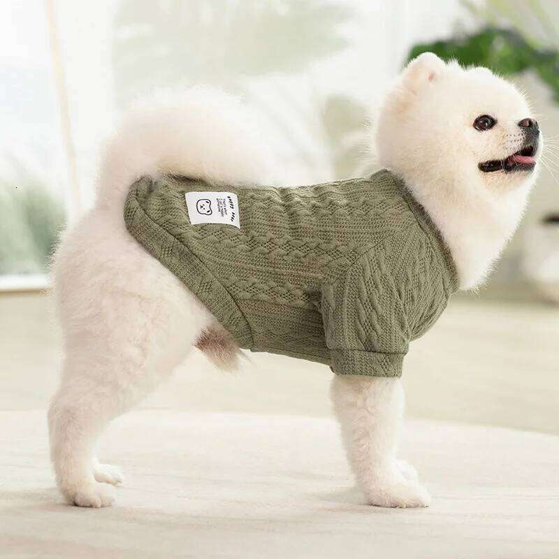 Classic Puppy Dog Knitting Sweater Winter Warm Clothes for Small Dogs Cats Vest Pet Clothing Apparel French Bulldog Costume 25T1226