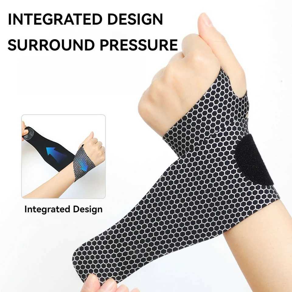 1Pcs New Stretch Wrist Brace Adjustable Wrap Around Compression Wrist Strap Sports Sprain Chronic Strain Joint Discomfort Unisex M251226