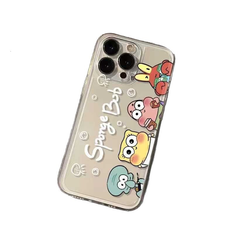 Paipai SpongeBob SquarePants Compatible with 17PRO Apple 16PROMAX/15PRO Phone Case 14 Cartoon 13P