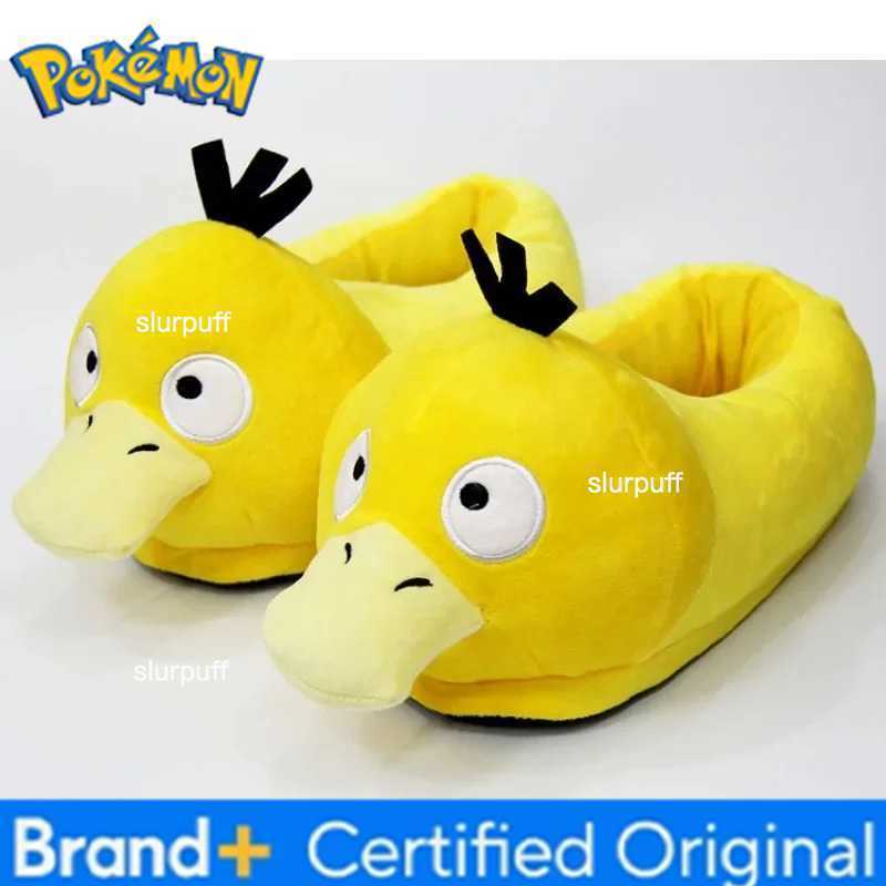 Pokemon Cartoon Anime Slippers Cotton Slippers Monster Pocket Snorlax Plush Slippers Mens Winter Warm Shoes Couple Gift Plush Gift W251226
