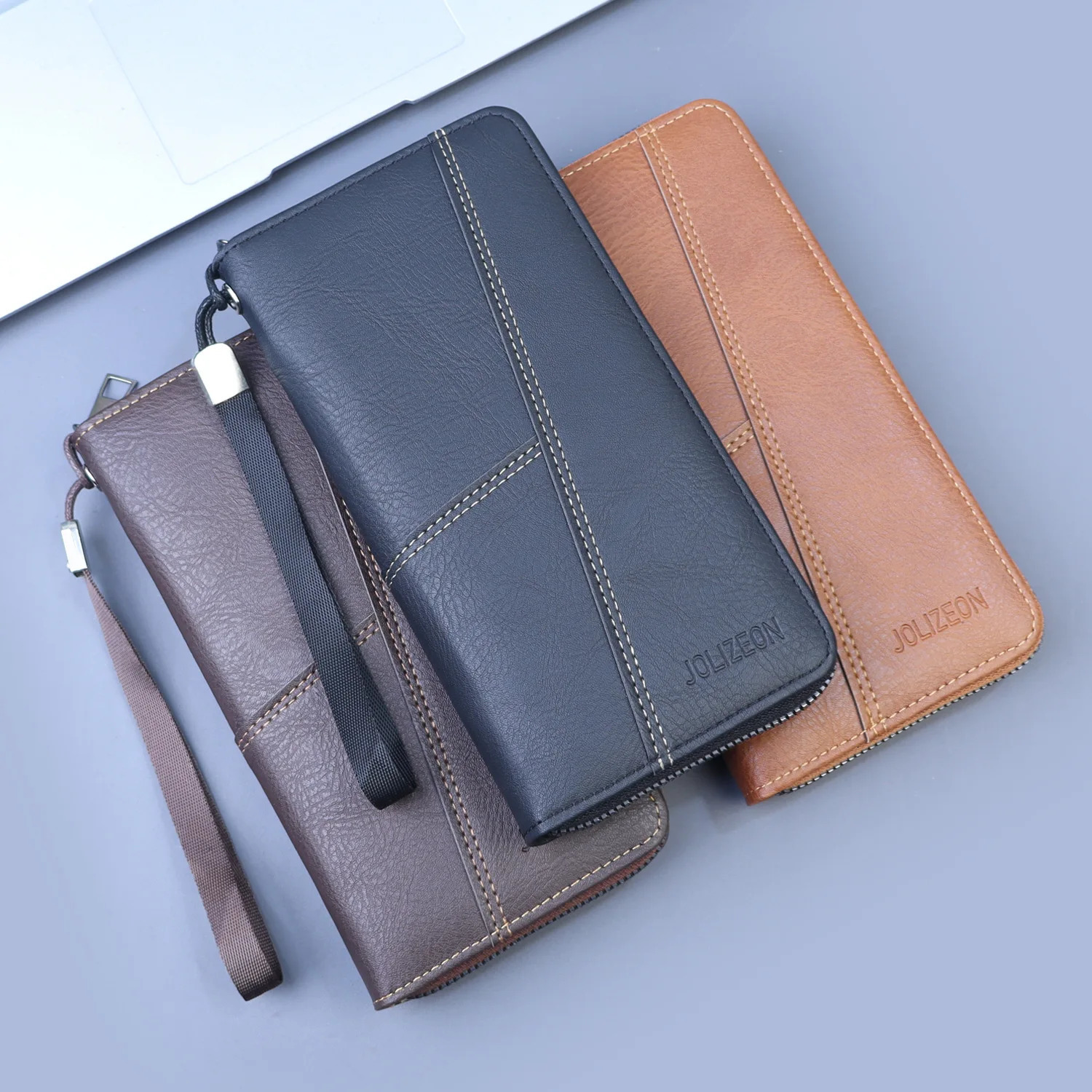 Mens Handbag Multifunctional Zipper Long Wallet Mens Clutch Bag Mobile Phone Bag Large Capacity Wallet 251225