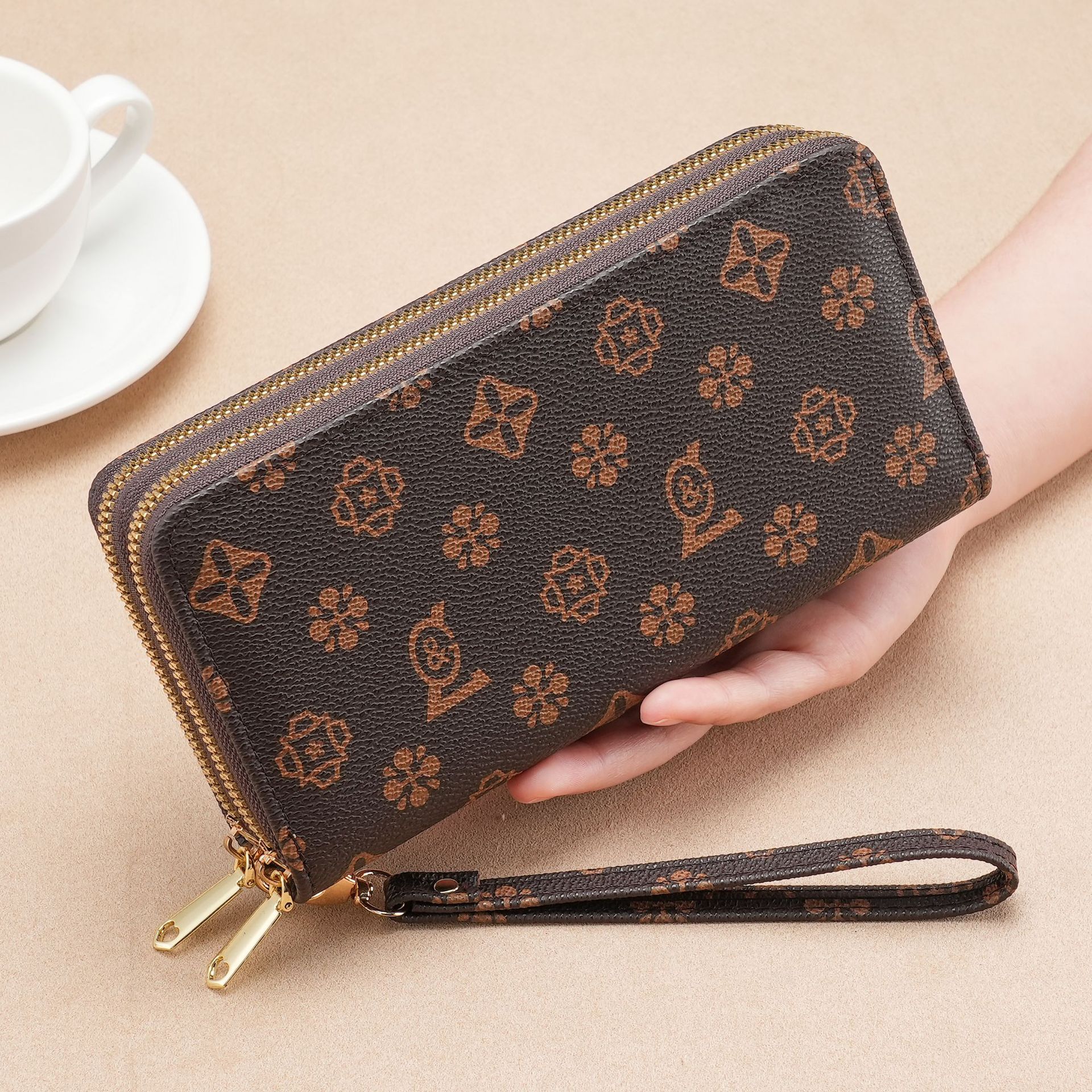 Luxurious Elegance Wallet 2026 Style Long Women's Wallet Fashion Double-Layer Zipper Large Capacity Wallet Women's