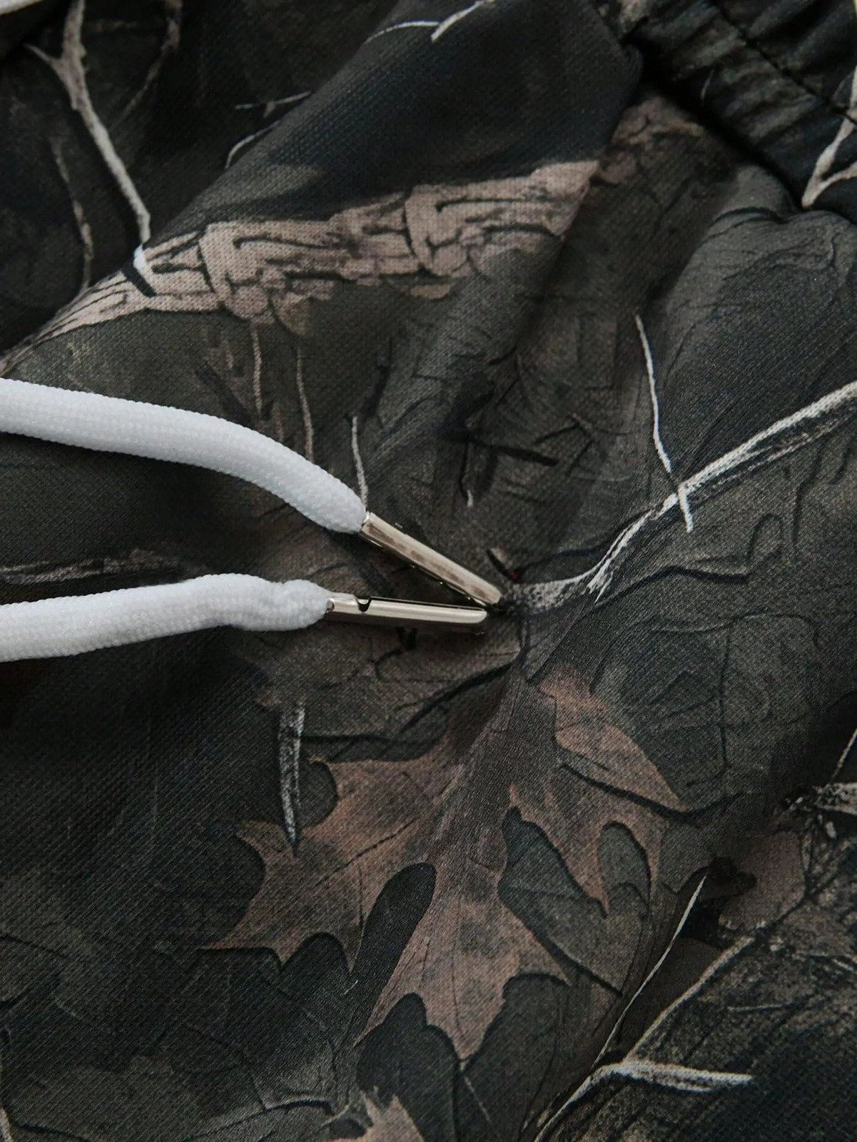 Mens Y2k Camo Sweatpants Drawstring Elastic Waist Baggy Straight Leg Pants with Pockets Streetwear 251226