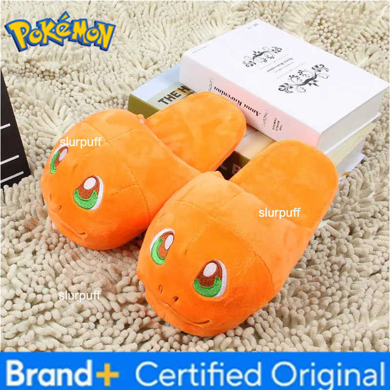 Pokemon Anime Slippers For EU size 36-39 Anime Snorlax Squirtle Charizard Eevee W251226