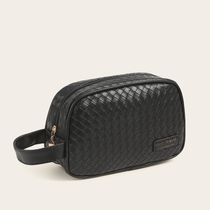 2025 Vintage light luxury large-capacity hand-held makeup bag for women portable travel skincare product partitioned waterproof toiletries storage bag