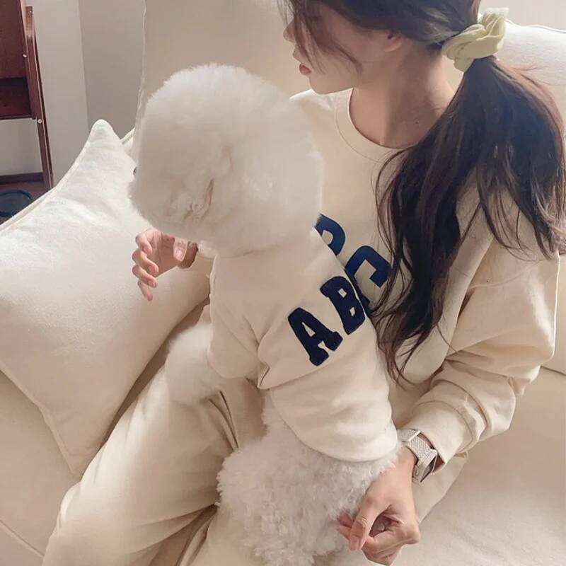 Fashion Soft Autumn Warm Clothes Letter Embroidery Puppy Sweatshirts Cute Cat Pullovers Pet Hoodies Dog Costume 25T1226