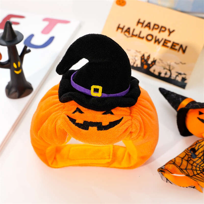 Pet New Halloween pet supplies Funny Pumpkin Hat 2026 Dog Costume Transformation Headgear Wholesale Cat Supplies
