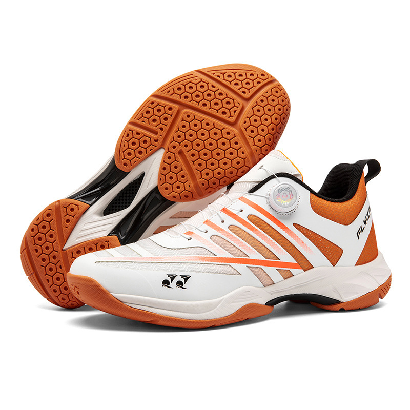 Women's sports shoes and outdoor shoes New Badminton with Rotating Buttons, Professional Competition Training Table Tennis Shoes, Non-slip Wear-r