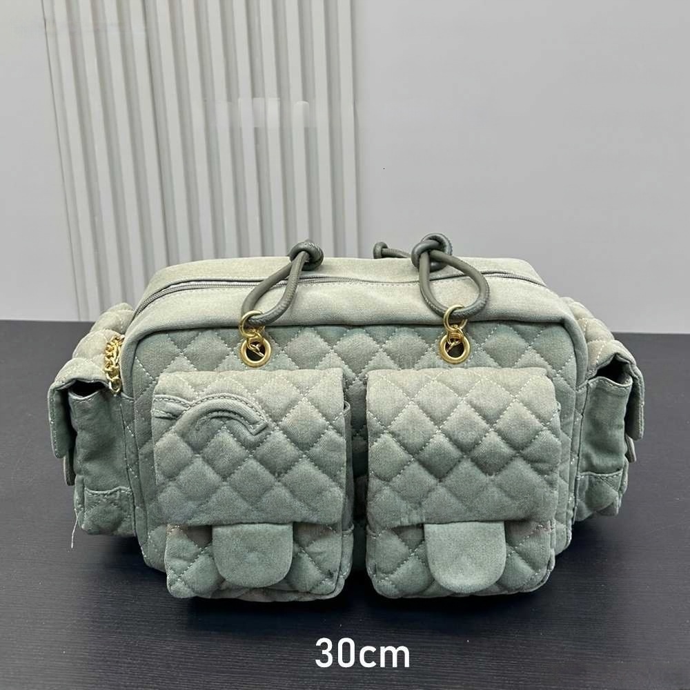 Designer Shoulder A Vintage Women Motorcycle denim Mini Flap Coin Zipper Large Capacity cambons Leather Luxury Handbag Camera Bags Underarm crossbody 