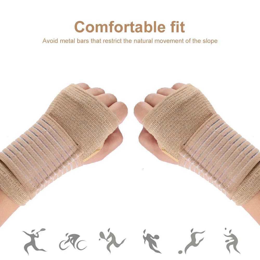2pcs Elastic Wrist Support with Strap Carpal Tunnel Wristband Adjustable Wrist Brace for Arthritis and Tendinitis Joint Relief M251226