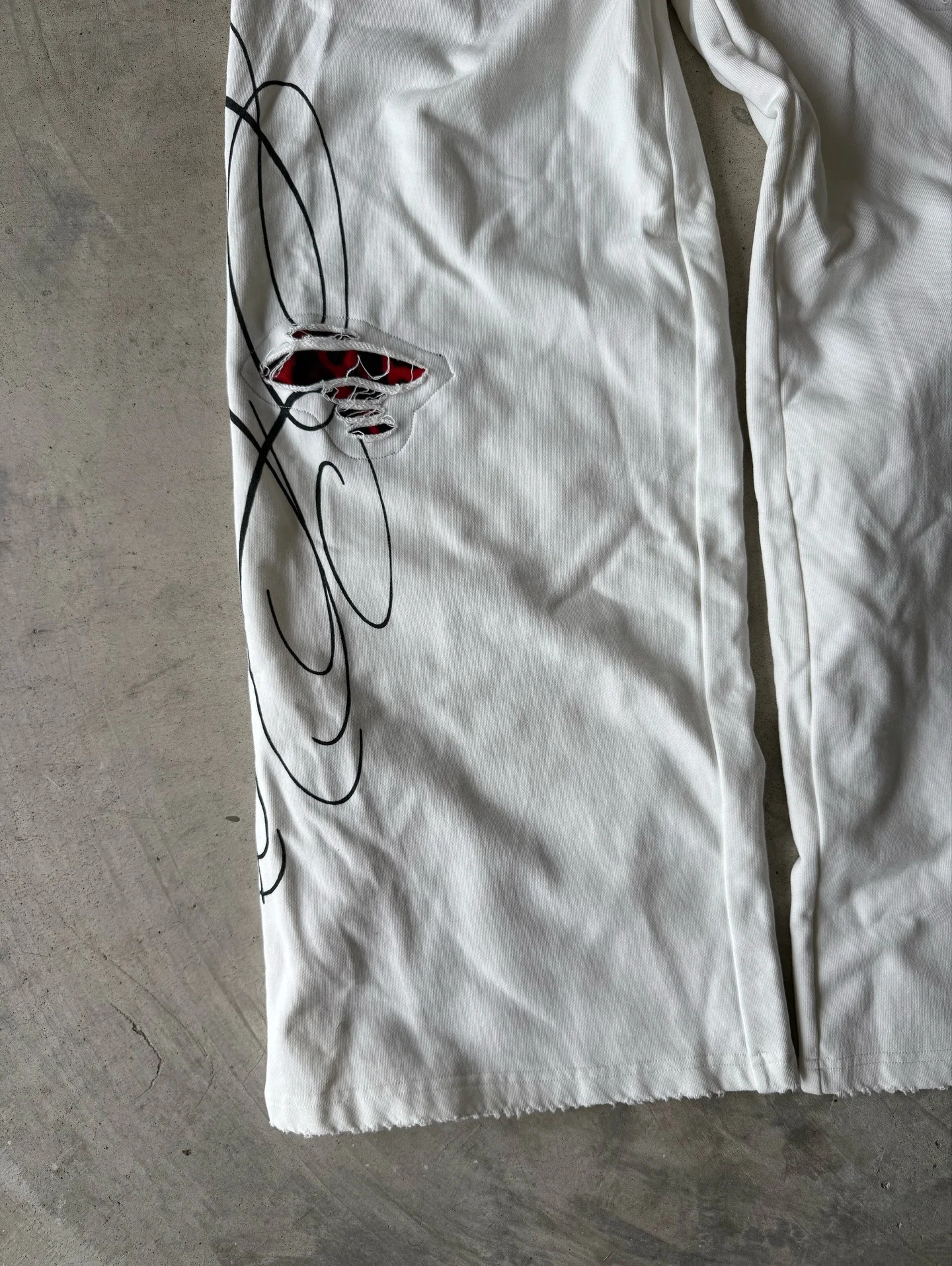 Y2K Loose American Leopard Print Splicing n Printed Casual Pants Elastic Retro Rope Sports Jogging Men Straight 251226