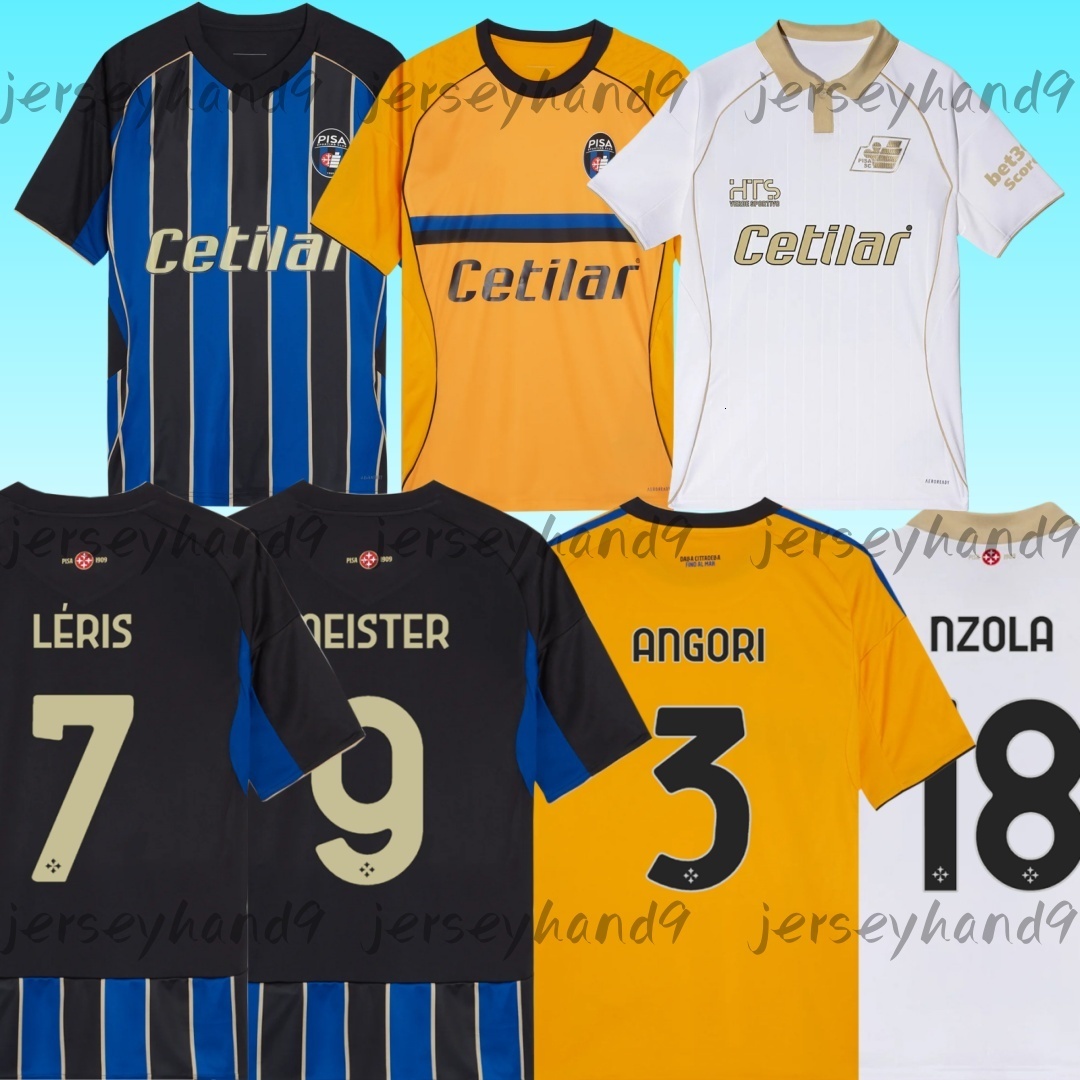 25 26 PISA SC Soccer jerseys NZOLA MEISTER LERIS PICCININI BUFFON AEBISCHER ANGORI MOREO TRAMONI STENGS Men kids kit socks Football shirts