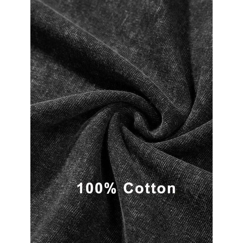 Summer Men's Washed T-Shirts 230G Heavy Cotton Vintage Faded Color Oversized Unisex Basic Tee Short Sleeve Loose Workout Tops