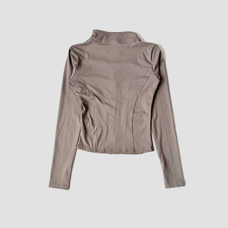 Yoga Tracksuit Women's Standing Collar Long Sleeved Sports Jacket Running Training Gym Fitness Top Windproof Suit 25T1226