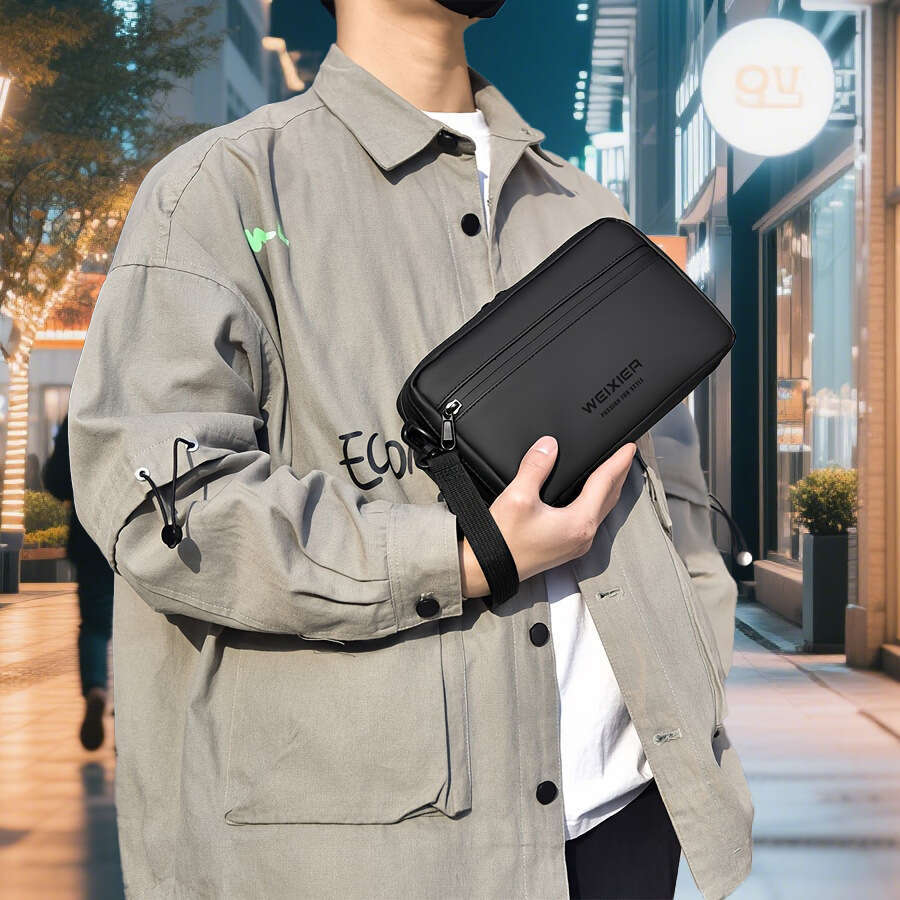 Cross Border Fashion New Single Shoulder Trendy Small Square Business Commuter Outdoor Crossbody Men S Bag High Quality Luxury Bag