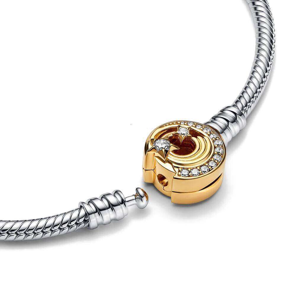 New Original 925 Silver Moments Bracelets Family Tree Crystal Ball Love Heart Clasp Bead Charm Bracelet For Women DIY Jewelry 25T1226