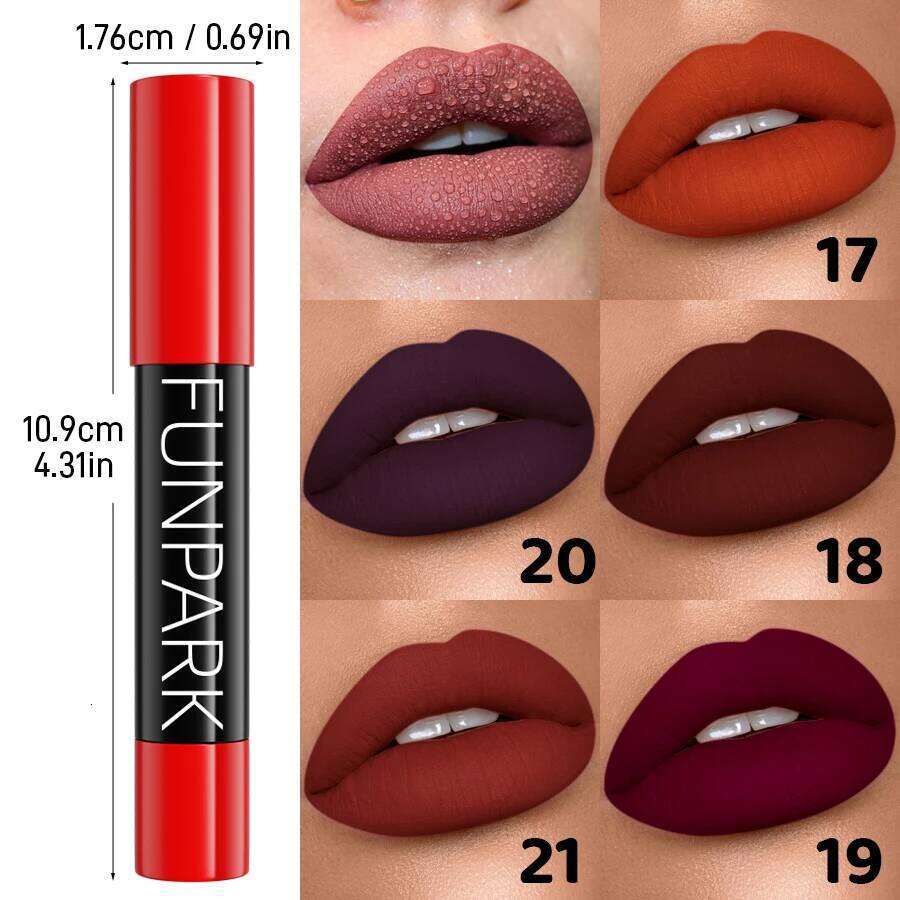 21 Colors Waterproof Liner Pen Velvet Finish Smooth Lipstick Defined and Elegant Lips Makeup for Women Gifts Lip Tints 25H1226