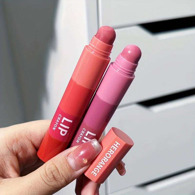 Herorange Small Cannonball Lipstick DIY Gradient Four Colors Matte Low Saturation Ultra-Pigmented Non-Sticky Long-Lasting Non-Staini 25H1226