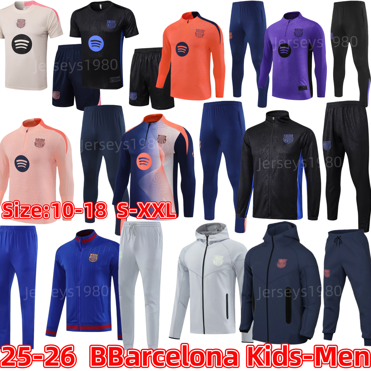 2025 26 chandal baRCElone Tracksuit LAMINE YAMAL LEWANDOWSKI soccer TRAINING barcelonaES 25 26 training suit GAVI PEDRI RASHFORD men kid kit barcalona football