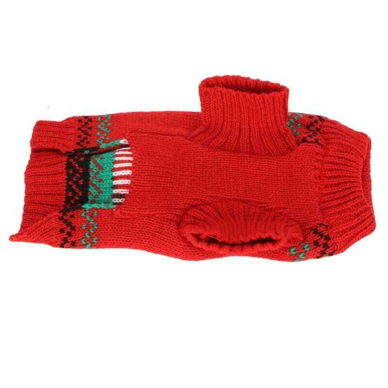 Snow Thickening New Year Christmas Dog Holiday Sweaters For Small Medium Dogs 25T1226