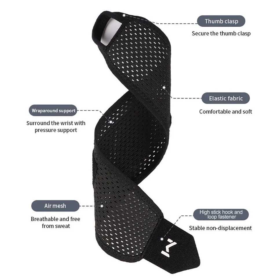 GOBYGO 1Pcs Breathable Pressurized Wrist Protectors Tendon Sheaths Protection Joint Pain Sprain Prevention Sports Fitness Wrist M251226