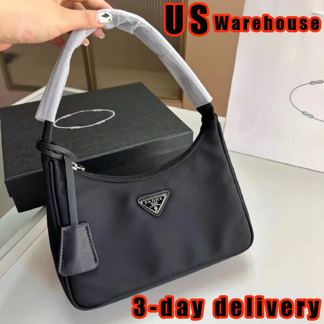 10A Luxury Bag Designer Handbag Wallet Shoulder Bag Fashionable Women's Shoulder Bag High-Quality Handbag Nylon Bag Classic Silver Buckle Zipper Bag Black