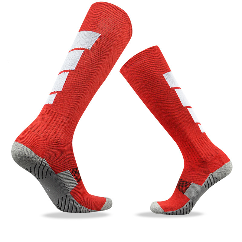 5Pairs Football Sports Socks For Men And Women Professional Adult Thickened Towel Bottom, Children's Over-The-Knee Competition High Tube Soccer S