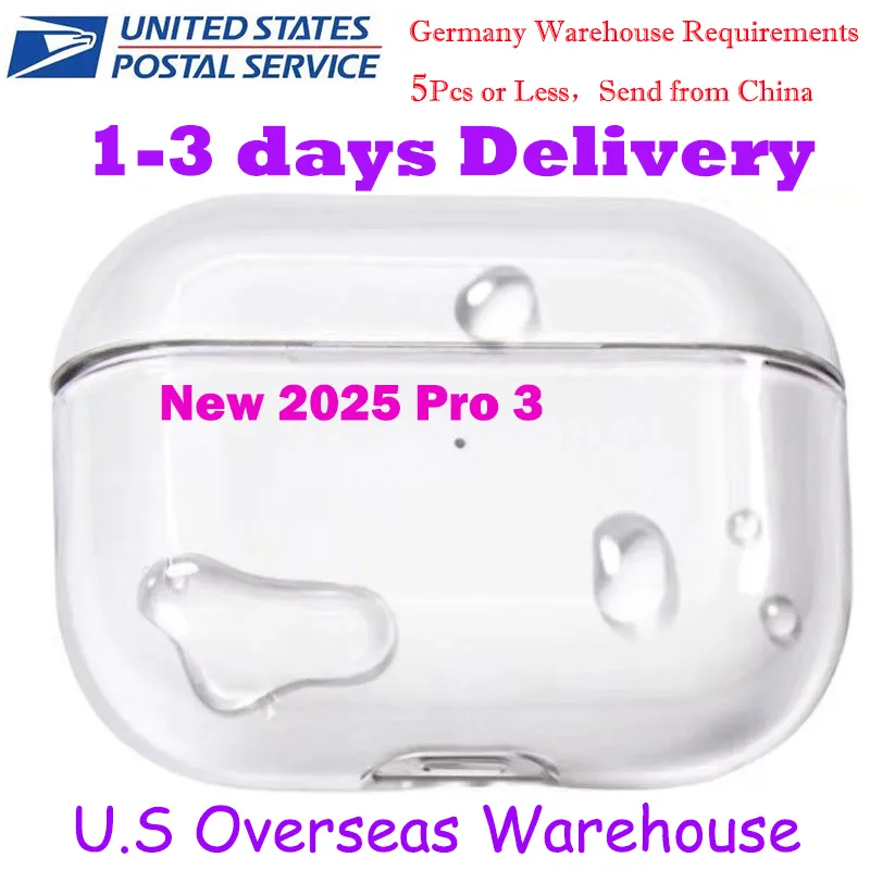 USA Stock delivery for airpods pro 3 2nd Generation airpods 4 3 Headphone Accessories Silicone Protective Cover case