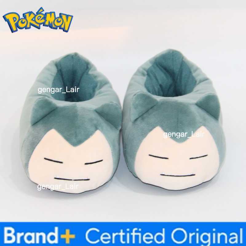 Pokemon 22cm Anime Pikachu Snorlax Cartoon Kawaii Shoes Non Slip Warm Winter Indoor Slippers For Children Creative Gifts Soft W251226