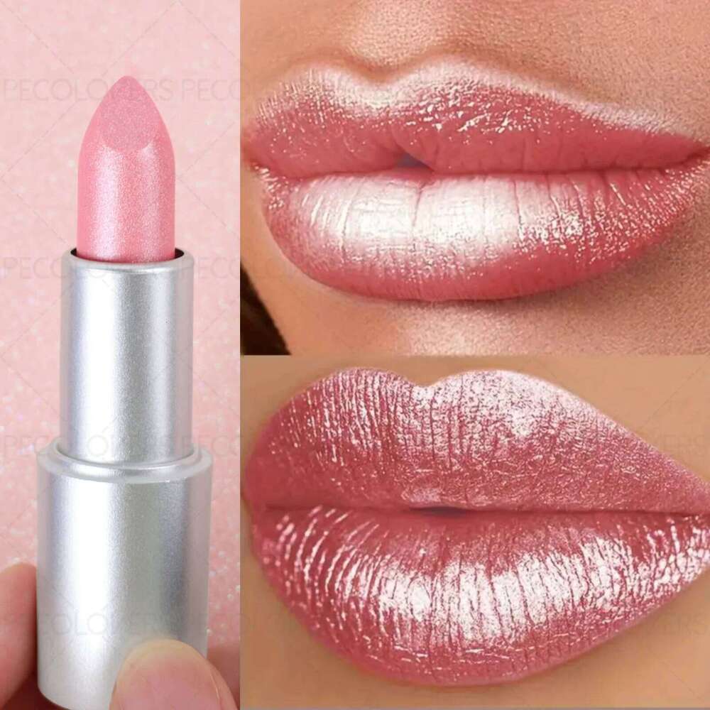 1PC Non-stick Cup, Waterproof, Long-lasting, Rich Colors, Fine Glitter, Pearlescent Lipstick, Ideal Christmas/Halloween Gift 25H1226