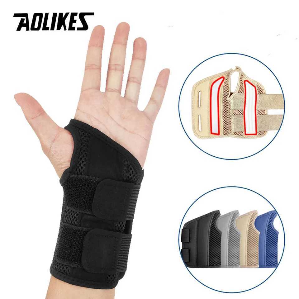 AOLIKES 1PCS Adjustable Compression Wrist Brace Night Wrist Support Carpal Tunnel Splint Stabilizer for Arthritis Pain Relief M251226
