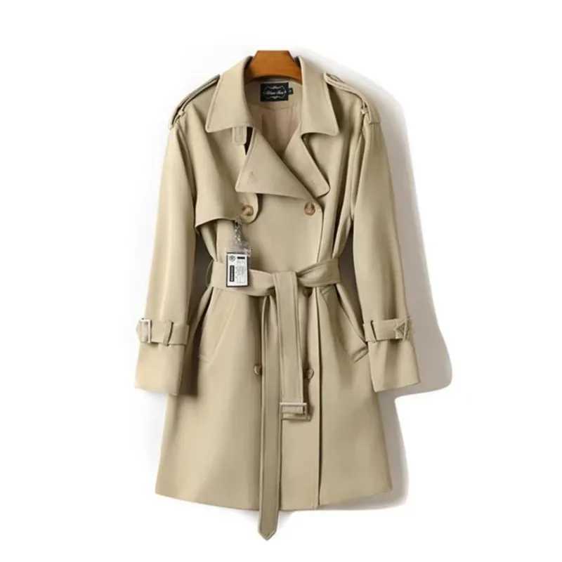 Autumn new oversized and high-end British casual trench coat for womenT251226