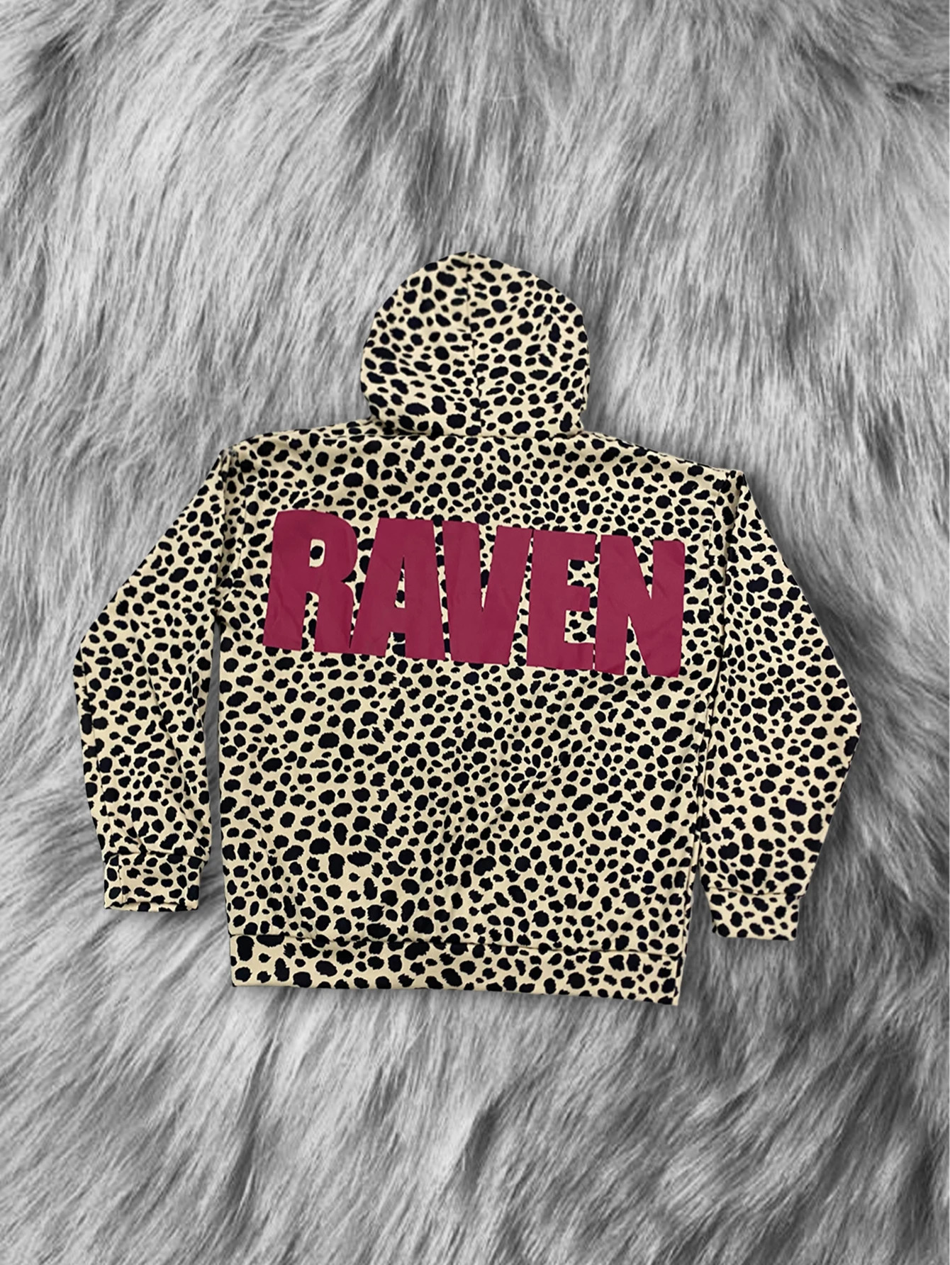 Autumn/Winter Street Retro Leopard Element Letter Printed Hoodie Style Hoodie 251222
