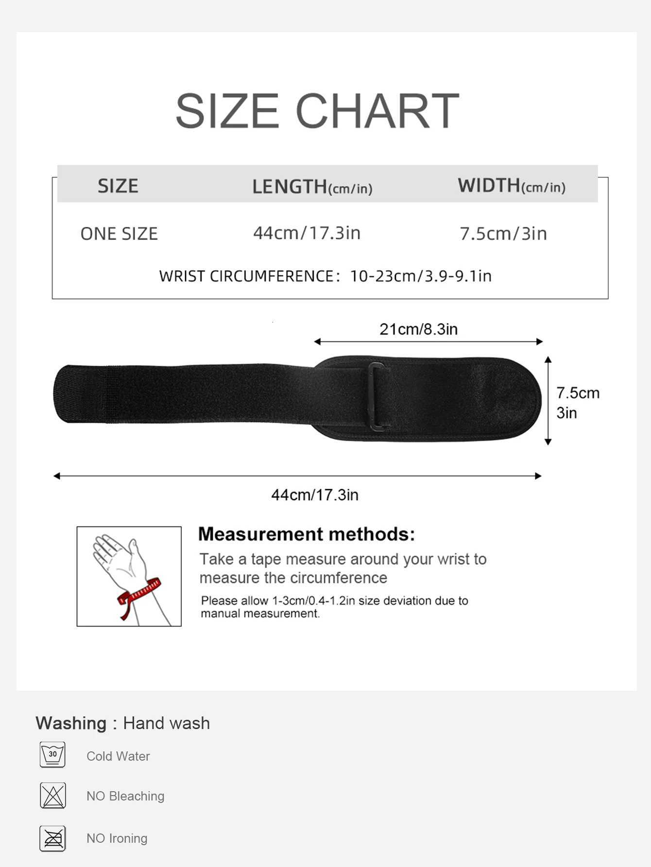 1 Piece Adjustable Lightweight Wrist Support for Weightlifting Squat Kettlebell M251226