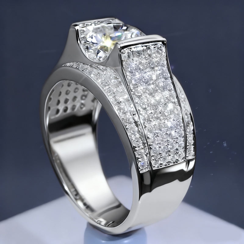 Choucong Gorgeous Sparkling Wedding Rings Luxury Jewelry 18K White Gold Fill Round Cut 5A Zircon CZ Diamond Party Women Engagement Band Ring Lover Gif