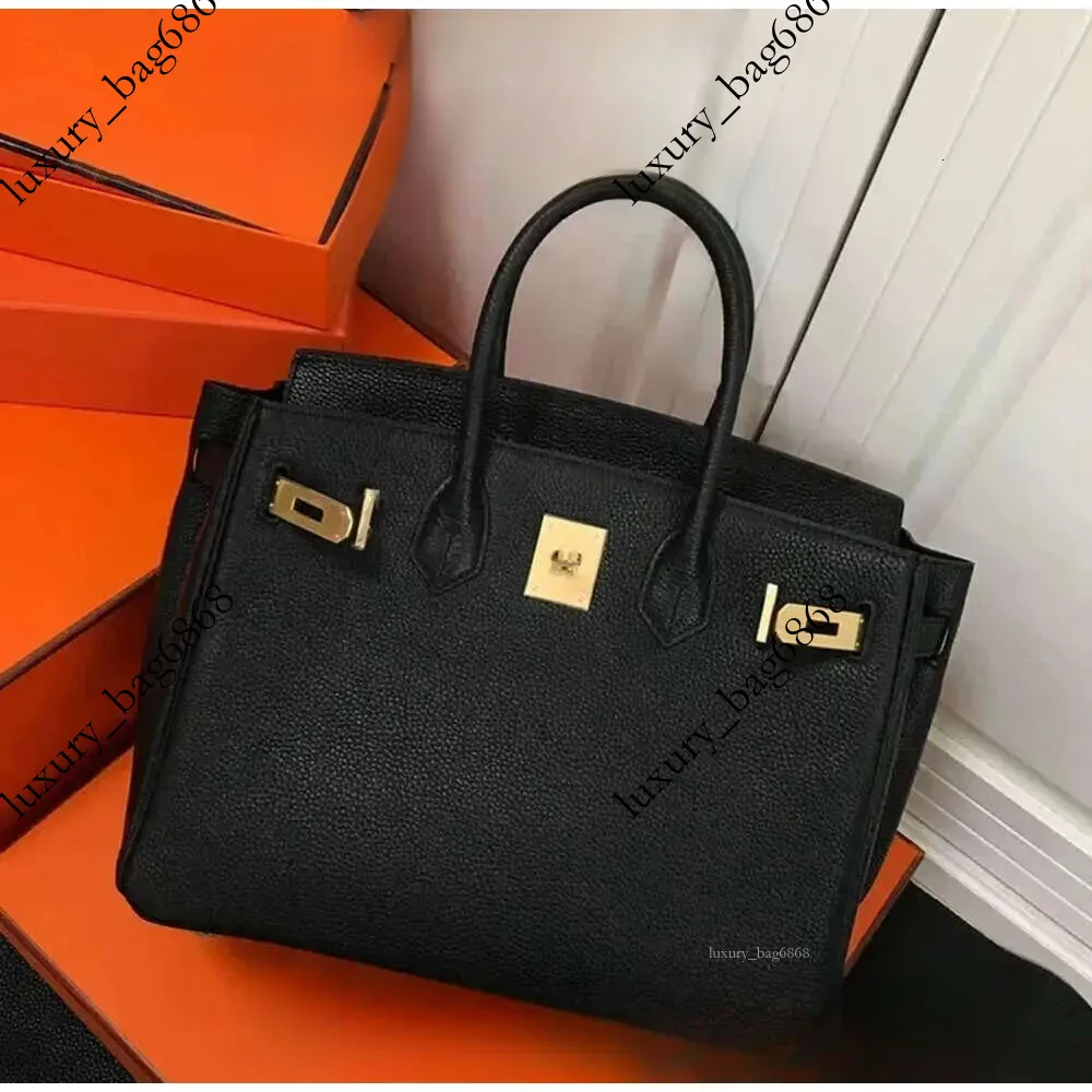 Designer Womens birkinise Brown Handbag bag Genuine Leather Handmade Lock Inner Zipper Pocket Fashion Shoulder bags