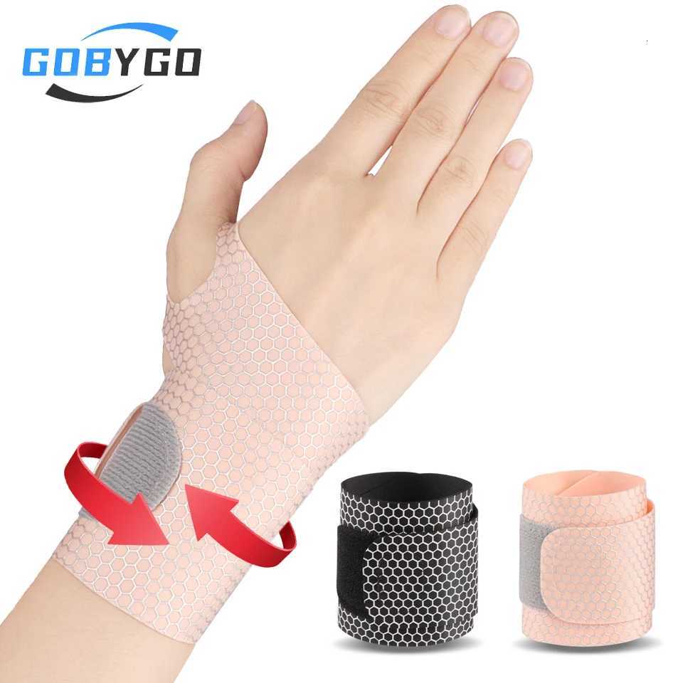 GOBYGO 1Pcs Adjustable Ultra Thin Wrist Strap Sprains Pain Relief Breathable Wrist Support For Gym Exercise Arthritis Tendonitis M251226