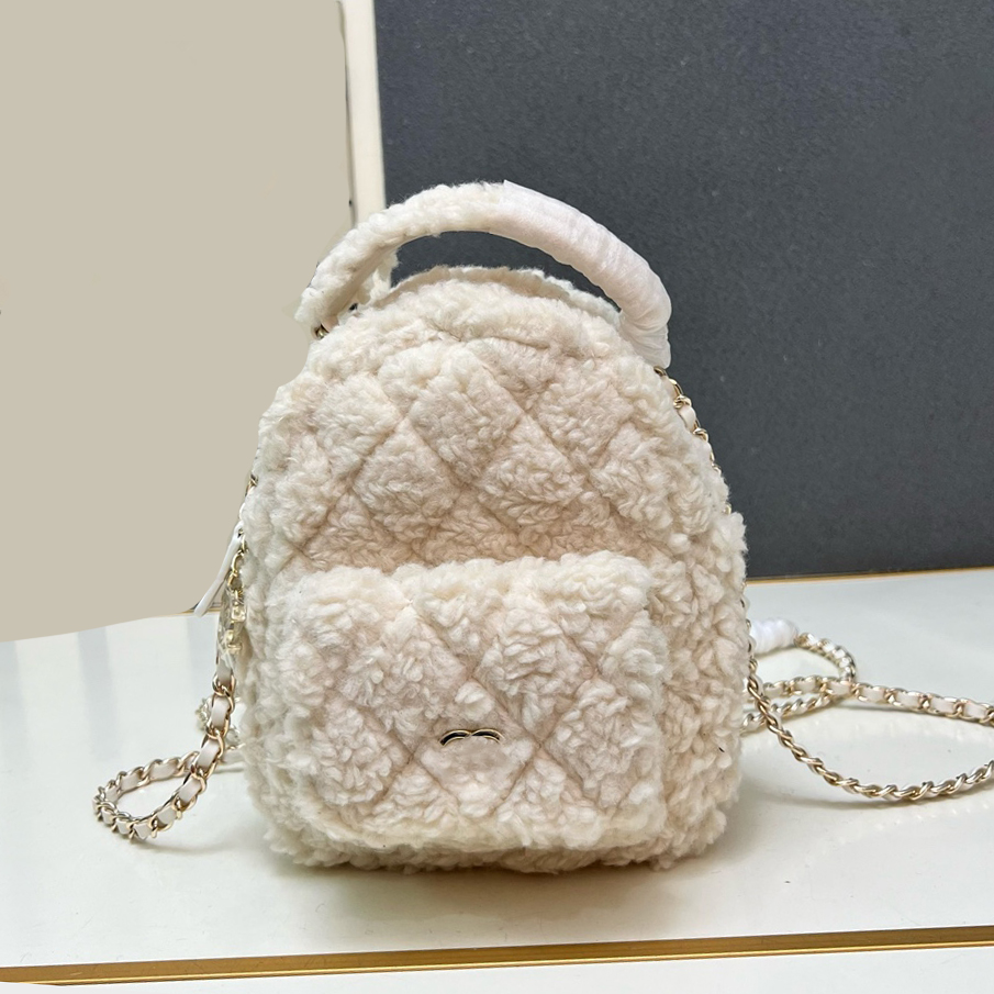Designer Lambswool 5 Mini Luxury Travel Backpack 0 Women's Handbag Backpack 6 Chain Strap Fashion Collection Y