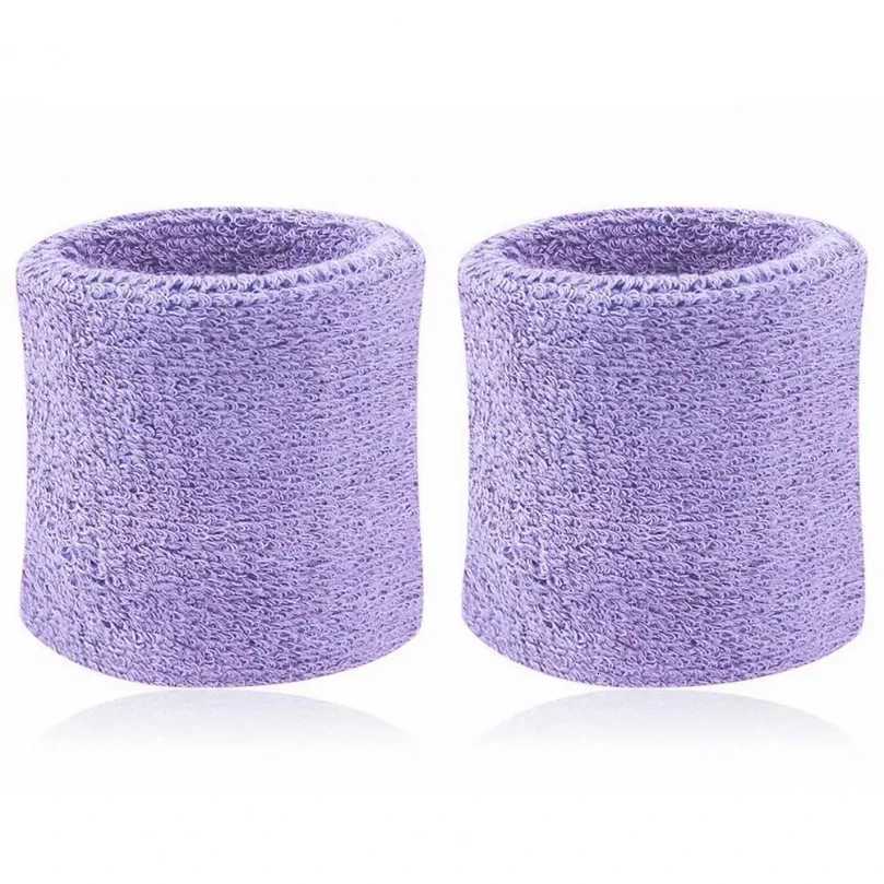 2Pcs Wrist Sweatband Tennis Sports Wristband Volleyball Gym Elastic Brace Support Sweat Band Towel Bracelet Quick Dry Sweatband M251226