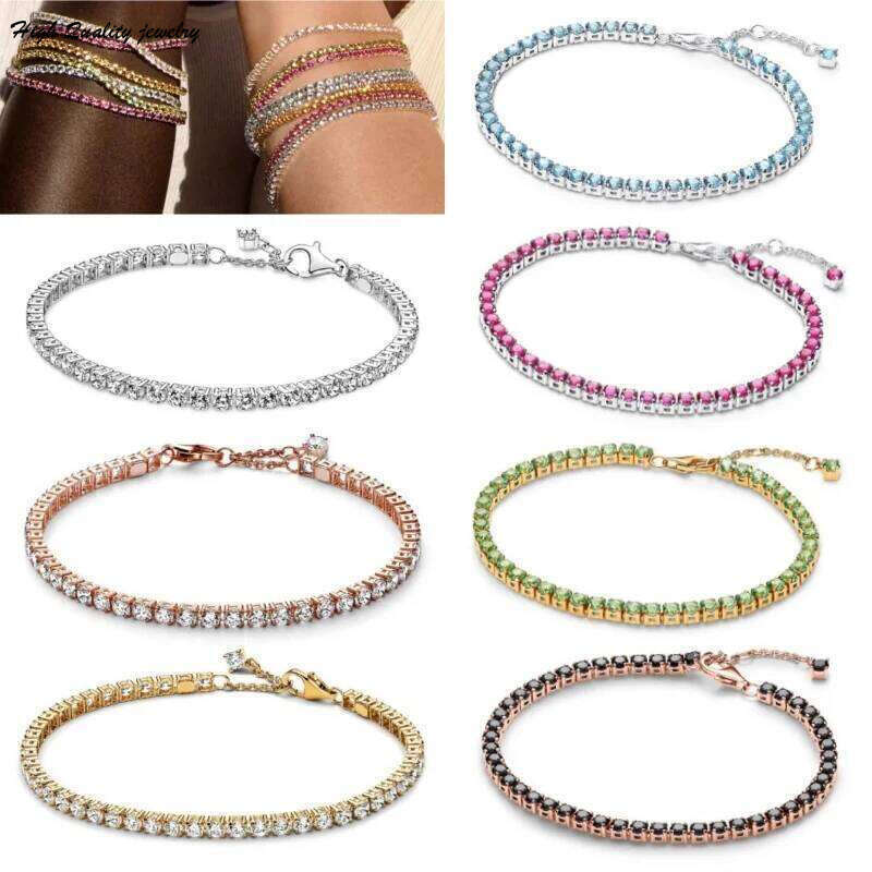 925 Sterling silver Bracelet, With Adjustable Length Of And Overlapping Gemstones, Suitable For Women's Birthday Gifts. wholesale