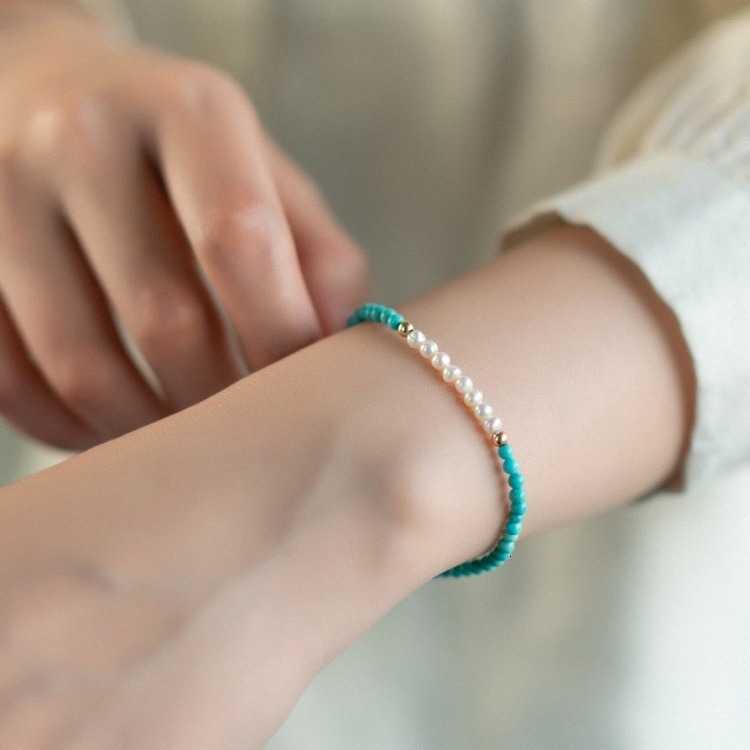 1 Pc Fine Jade Crystal Classic Natural Stone Green Beaded Bracelet Ladies Party FavorsXJ250909