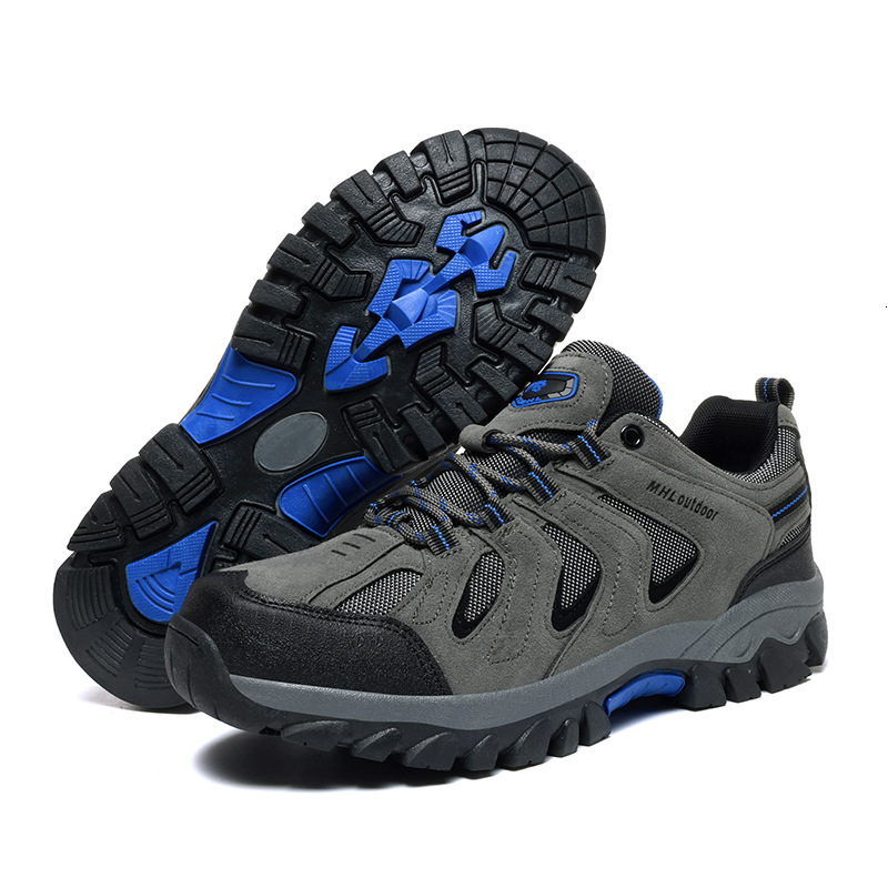 men sneakers New Outdoor Sports Large Size Rubber Sole High Top Wear-Resistant Hiking Casual Cross-Border Hot-Selling Men's Shoes Wholesale