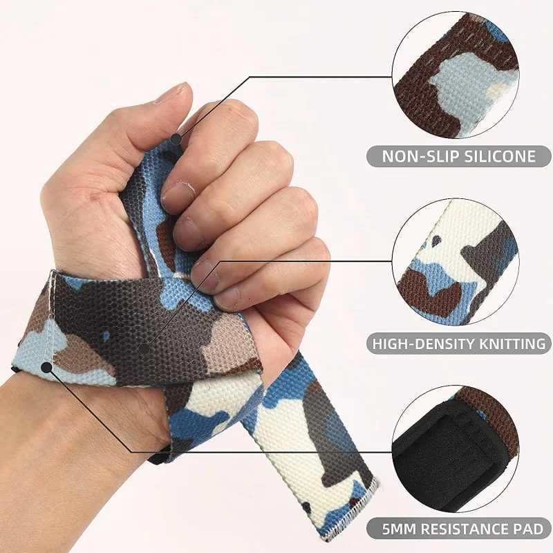 Weightlifting Strap with Wrist Band Gym Grip Bands Fitness Powerlifting Strength Weight Training Exercise Protection Wrist Strap M251226