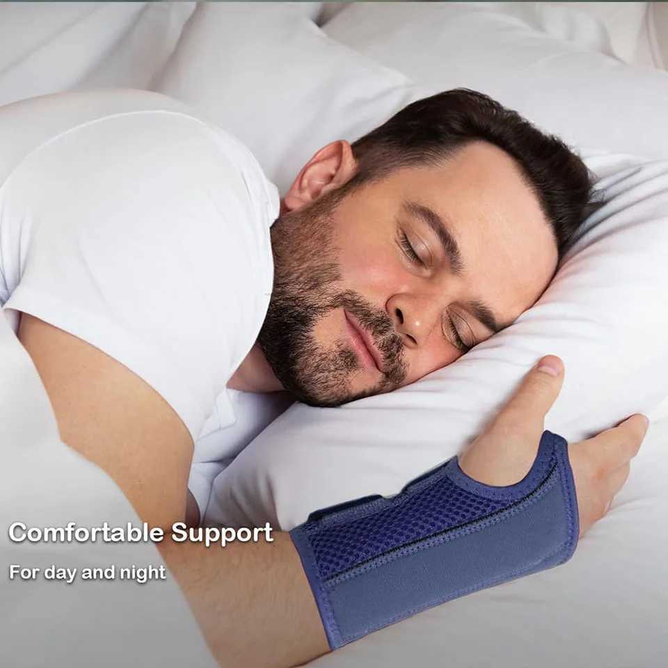 AOLIKES 1PCS Adjustable Compression Wrist Brace Night Wrist Support Carpal Tunnel Splint Stabilizer for Arthritis Pain Relief M251226