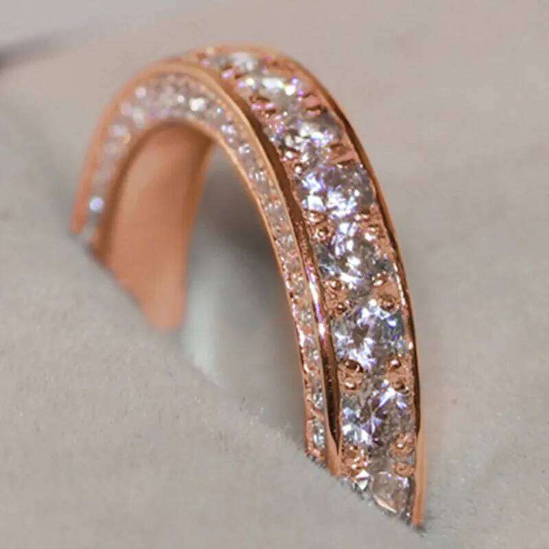 Huitan Trendy Promise CZ for Women Simple Versatile Wedding Bands Fashion Rings Luxury Proposal Engage Accessories