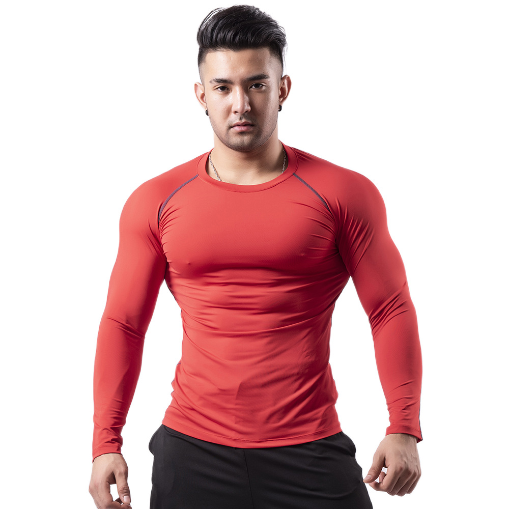 Men's Summer Gym Clothes: High-Stretch, Breathable, Quick-Dry T-Shirt, Basketball & Running Short-Sleeve Athletic Compression Shirt