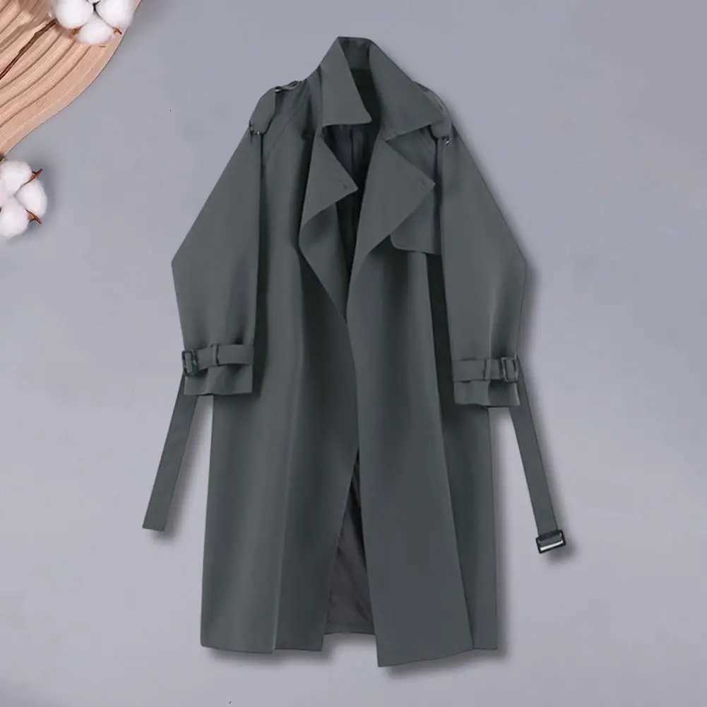 2024 New Women s Brown Lapel Solid Coat Female Commute Long Sleeves Pocket Loose Jacket Casual Lady Irregular OuterwearT251226