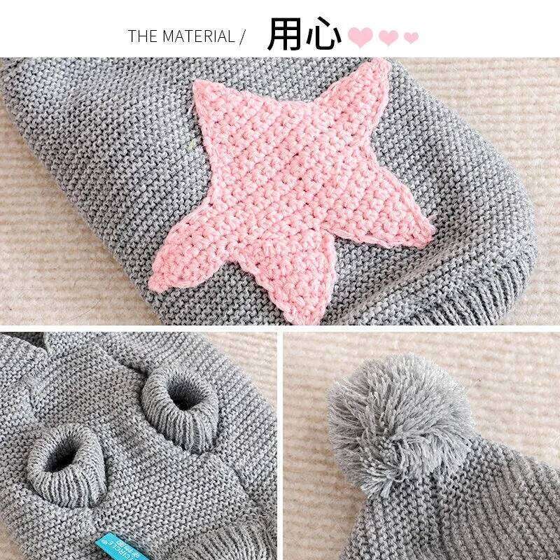Star Sweater For Dog Fashion Hoodie Coat Autumn Winter XS XL Little Small Animal Knit Costume Jacket Warm French Bulldog Terrier 25T1226