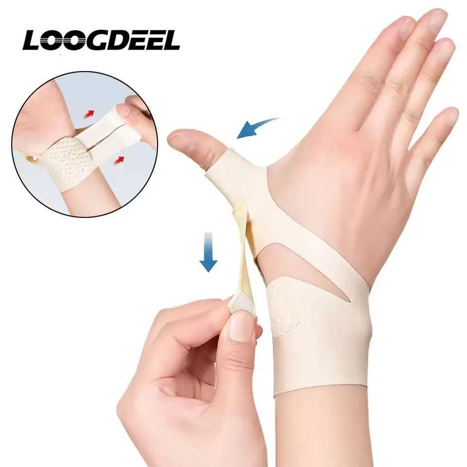 LOOGDEEL Elastic Thumb Support Relieving Pain Arthritis Joint Pain Tendonitis Sprains Thumb Compression Sleeve Protector Unisex M251226