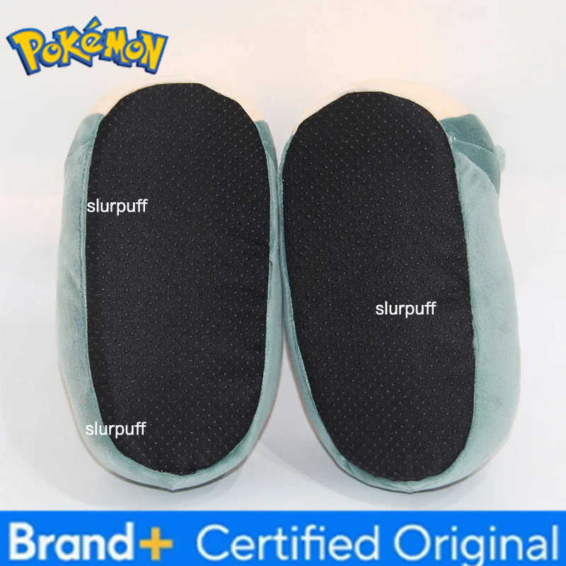 Pokemon 22cm Anime Pikachu Snorlax Cartoon Kawaii Shoes Non Slip Warm Winter Indoor Slippers For Children Creative Gifts Soft W251226